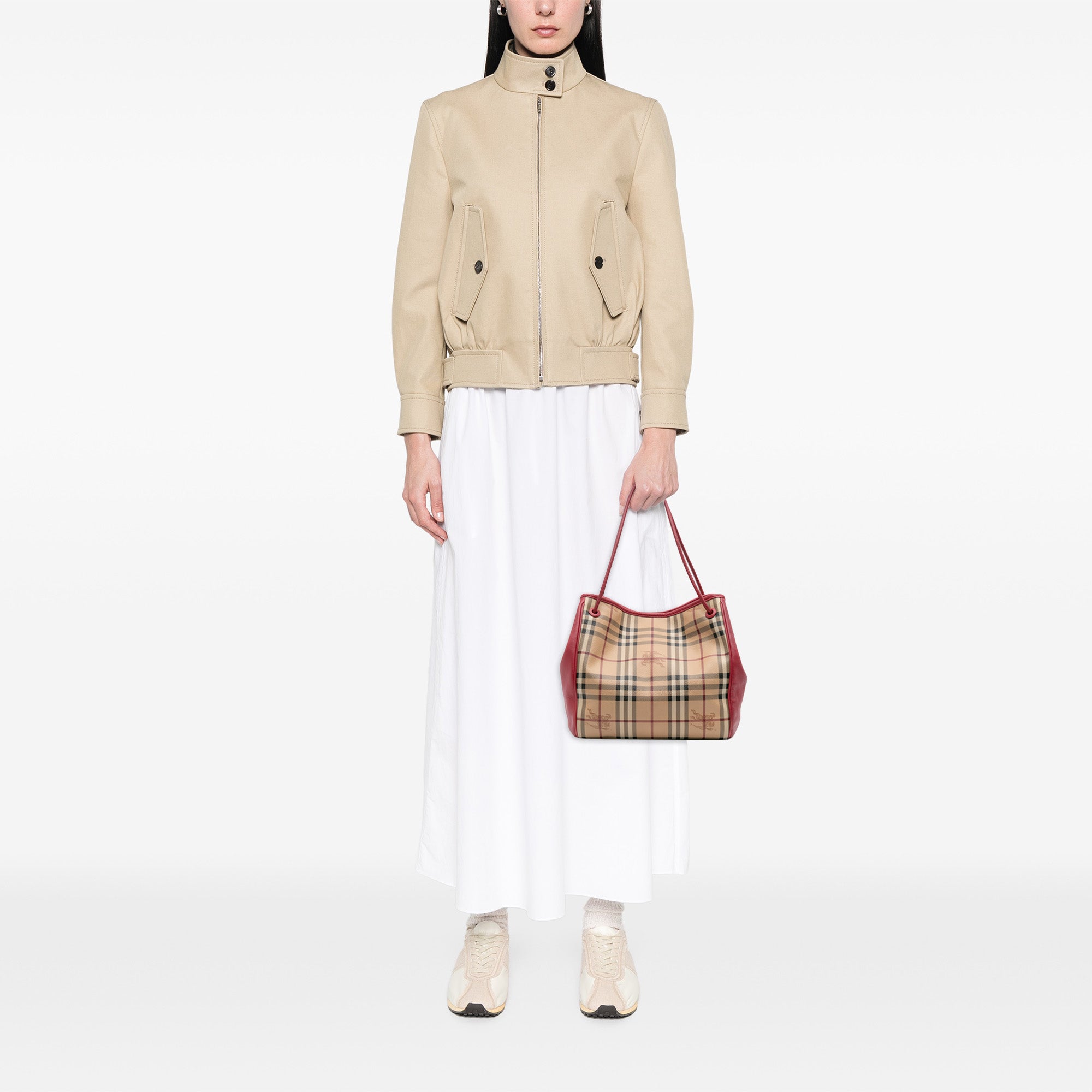 Small Haymarket Check Coated Canvas Canterbury Tote