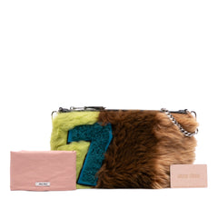 Fur Montone Stripe Crossbody