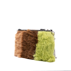 Fur Montone Stripe Crossbody