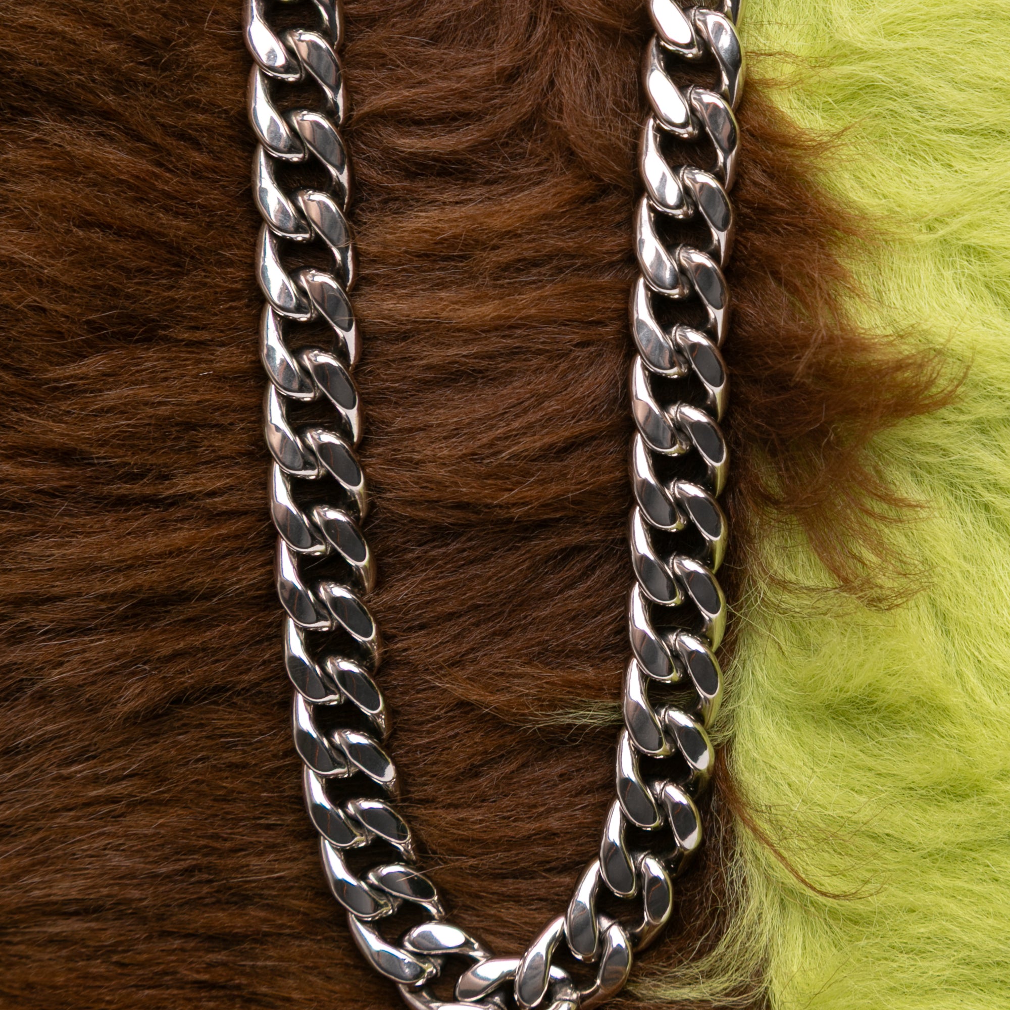 Fur Montone Stripe Crossbody