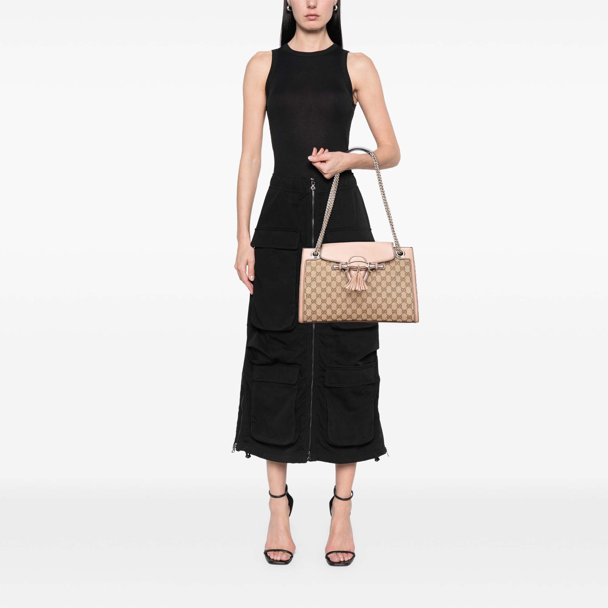 Large GG Canvas Emily Shoulder Bag