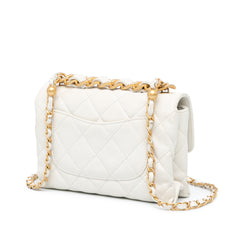 CC Quilted Lambskin Flap