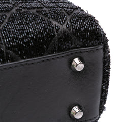 Mini Beaded Lambskin Crystal Cannage Lady Dior