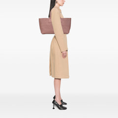 Medium Lambskin Intreccio Cabat Tote
