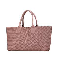 Medium Lambskin Intreccio Cabat Tote
