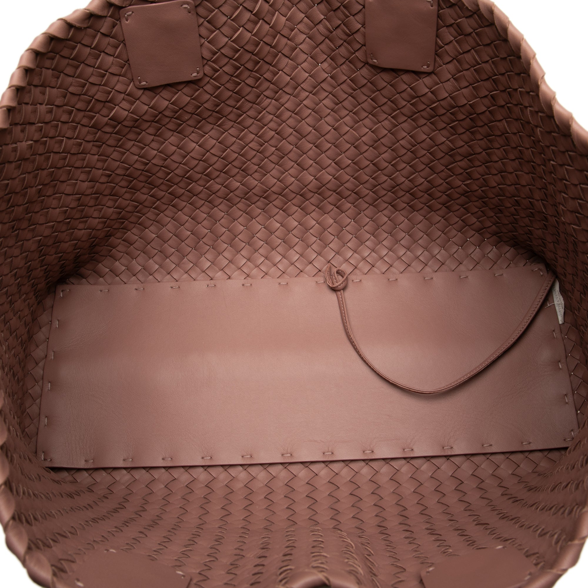 Medium Lambskin Intreccio Cabat Tote