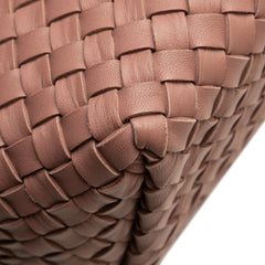 Medium Lambskin Intreccio Cabat Tote