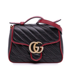 GG Marmont Matelasse Leather Torchon Top Handle Bag