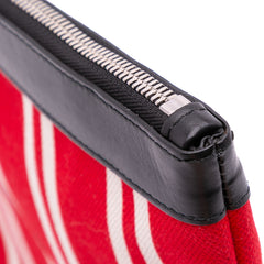 M Canvas Navy Clip Clutch