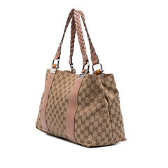 Medium GG Canvas Bamboo Libeccio Tote