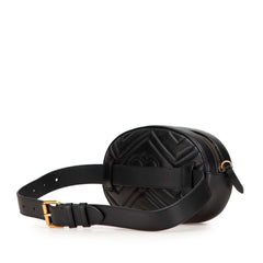 GG Marmont Matelasse Leather Animalier Belt Bag
