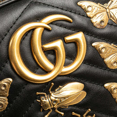 GG Marmont Matelasse Leather Animalier Belt Bag