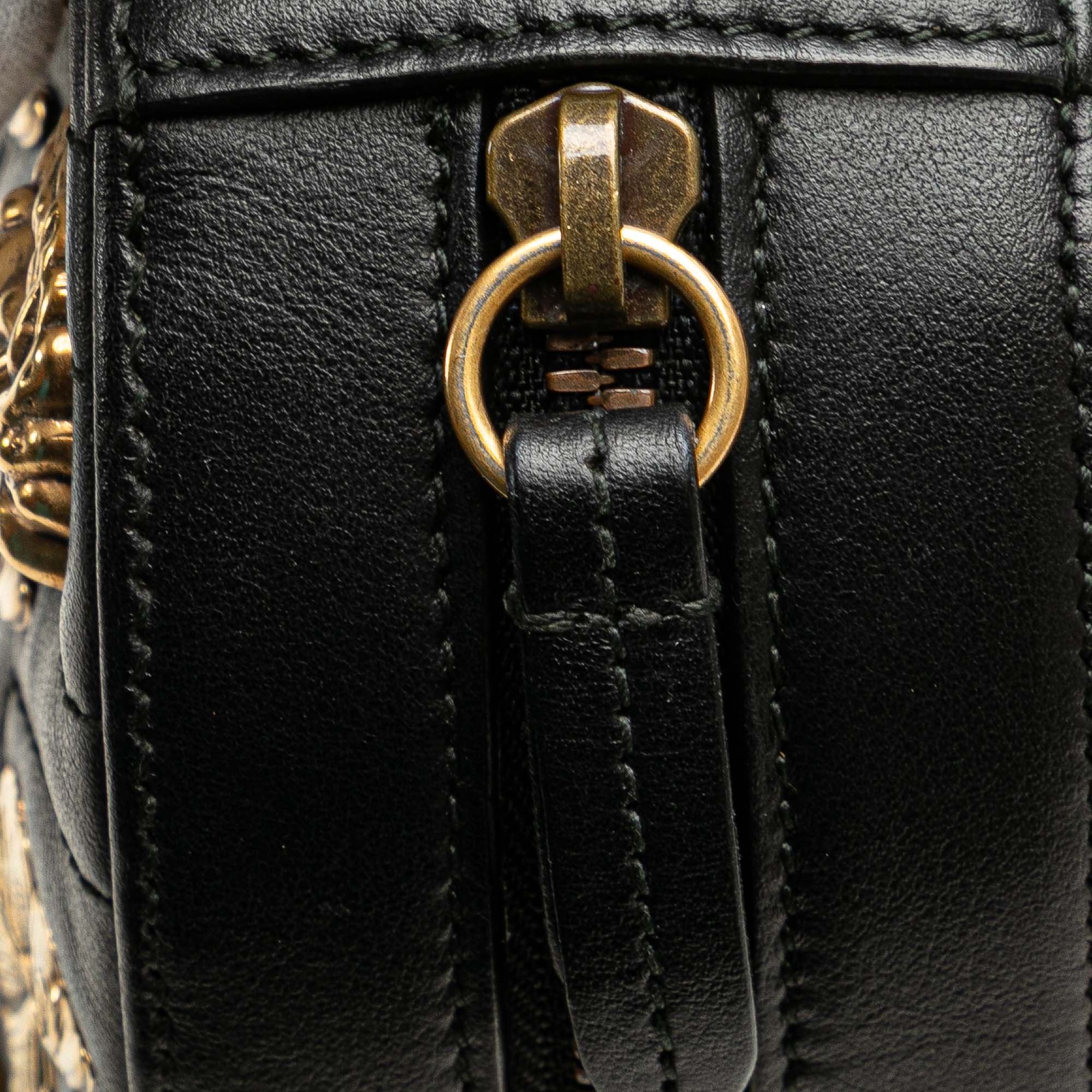 GG Marmont Matelasse Leather Animalier Belt Bag