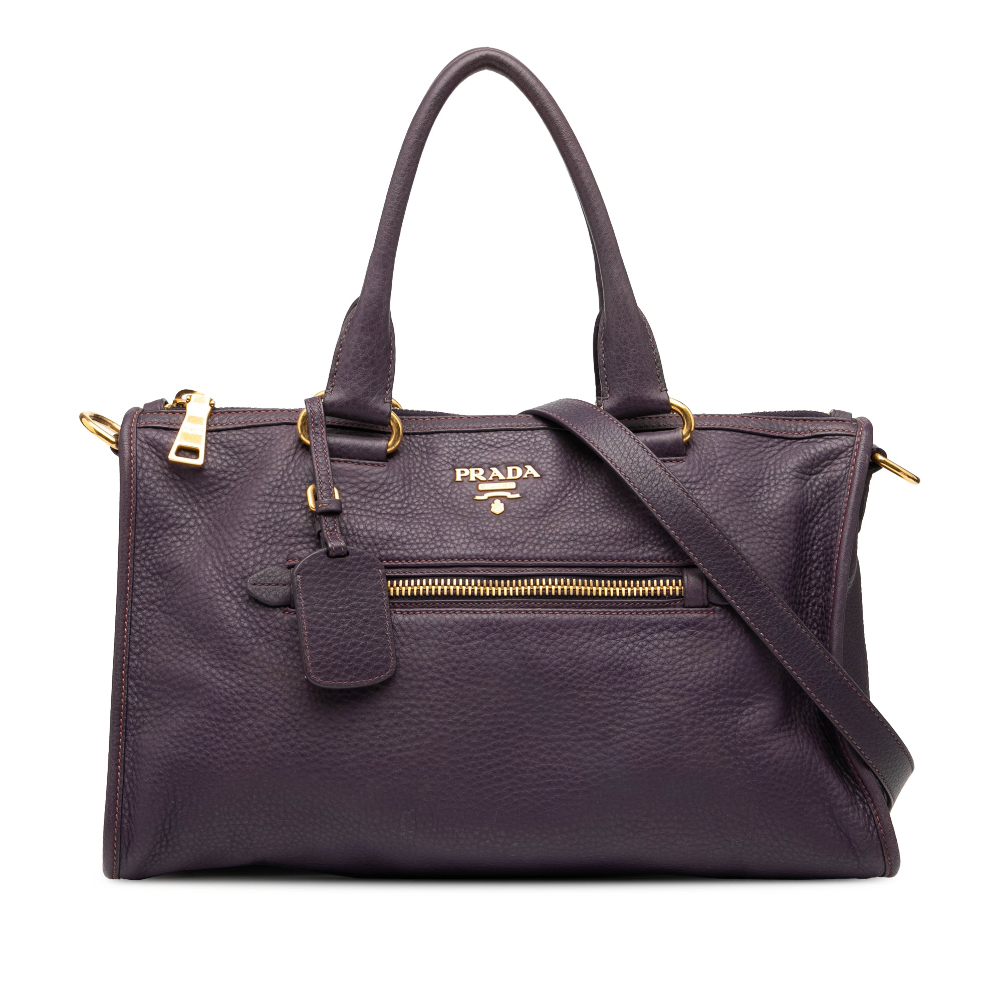 Vitello Daino Zip Top Satchel