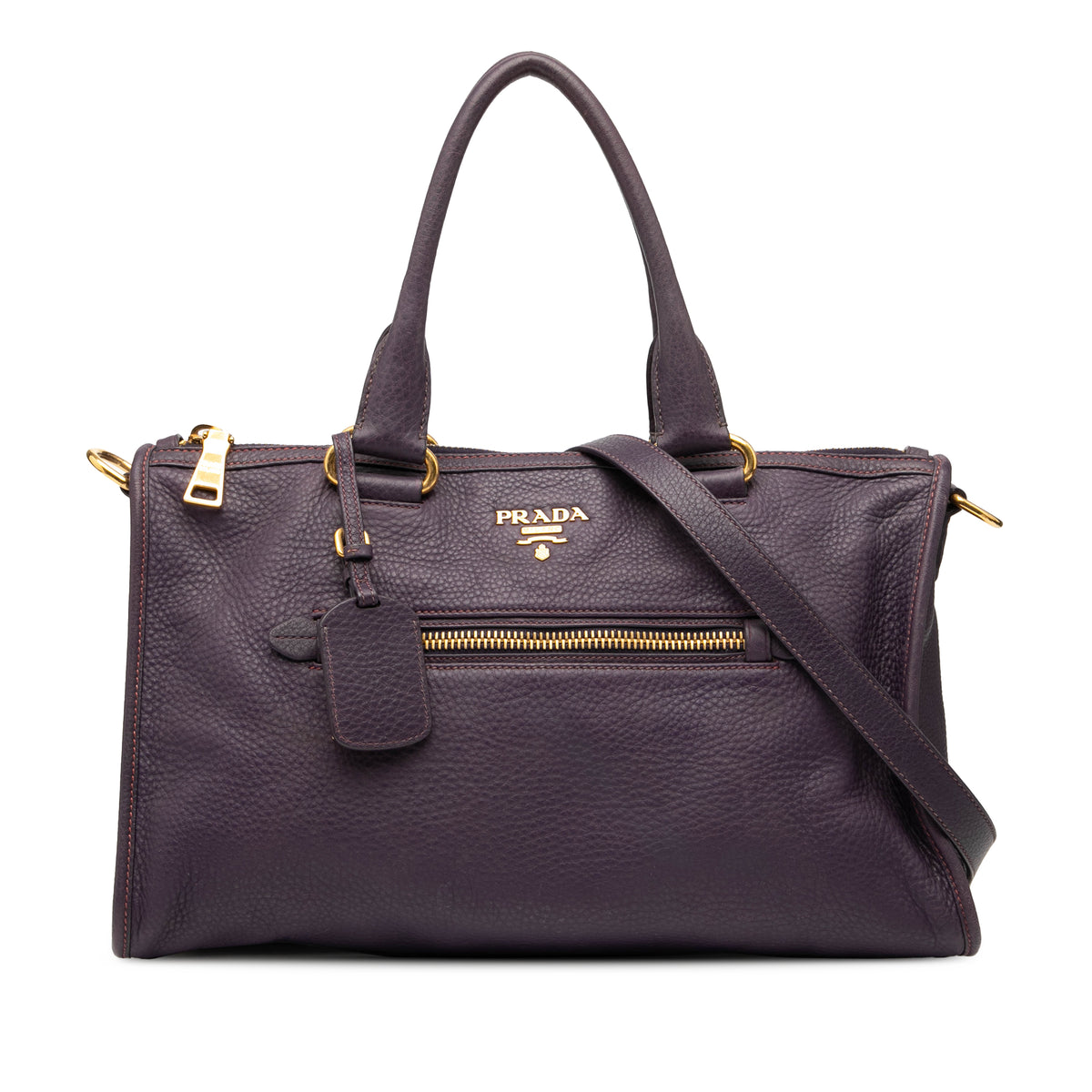 Vitello Daino Zip Top Satchel