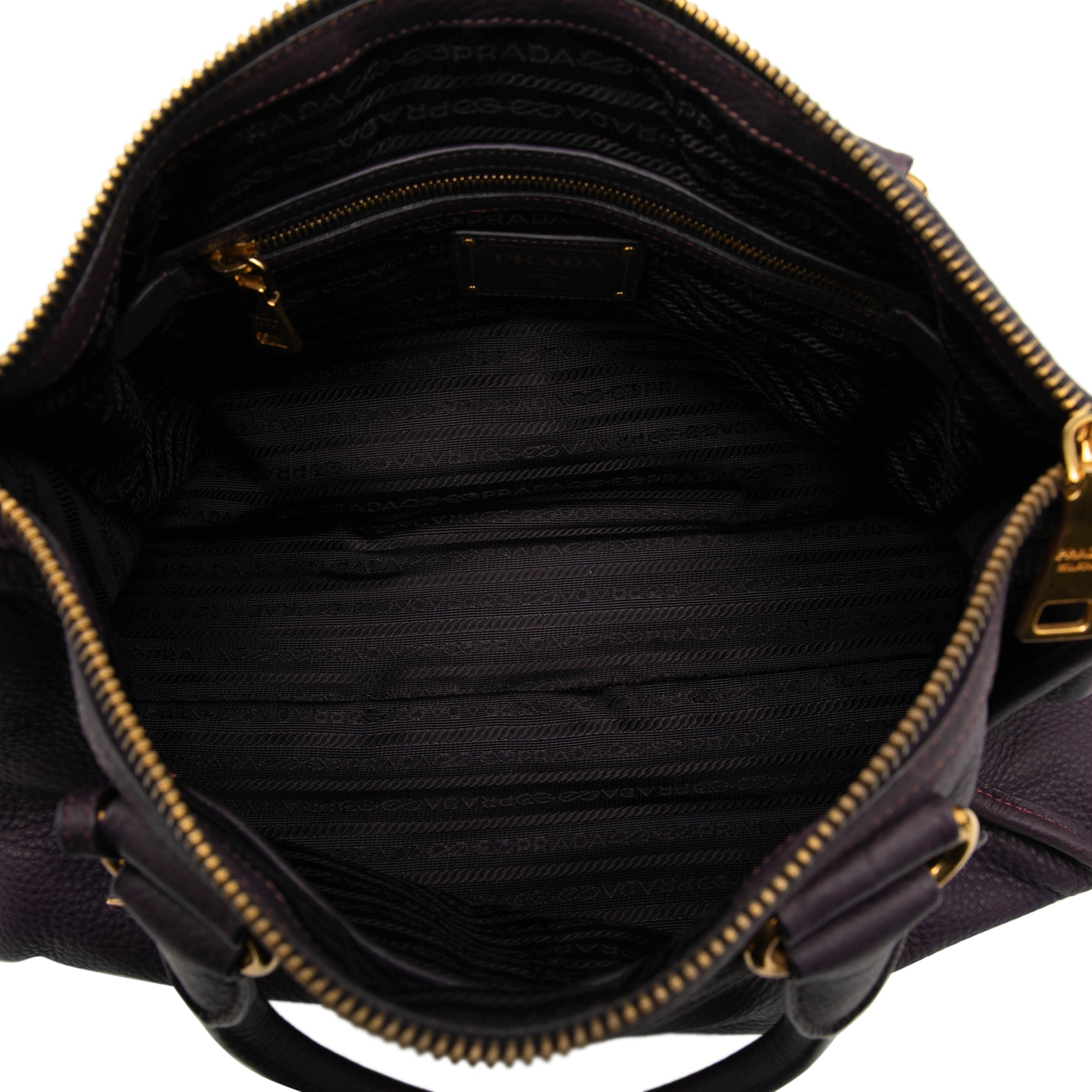 Vitello Daino Zip Top Satchel