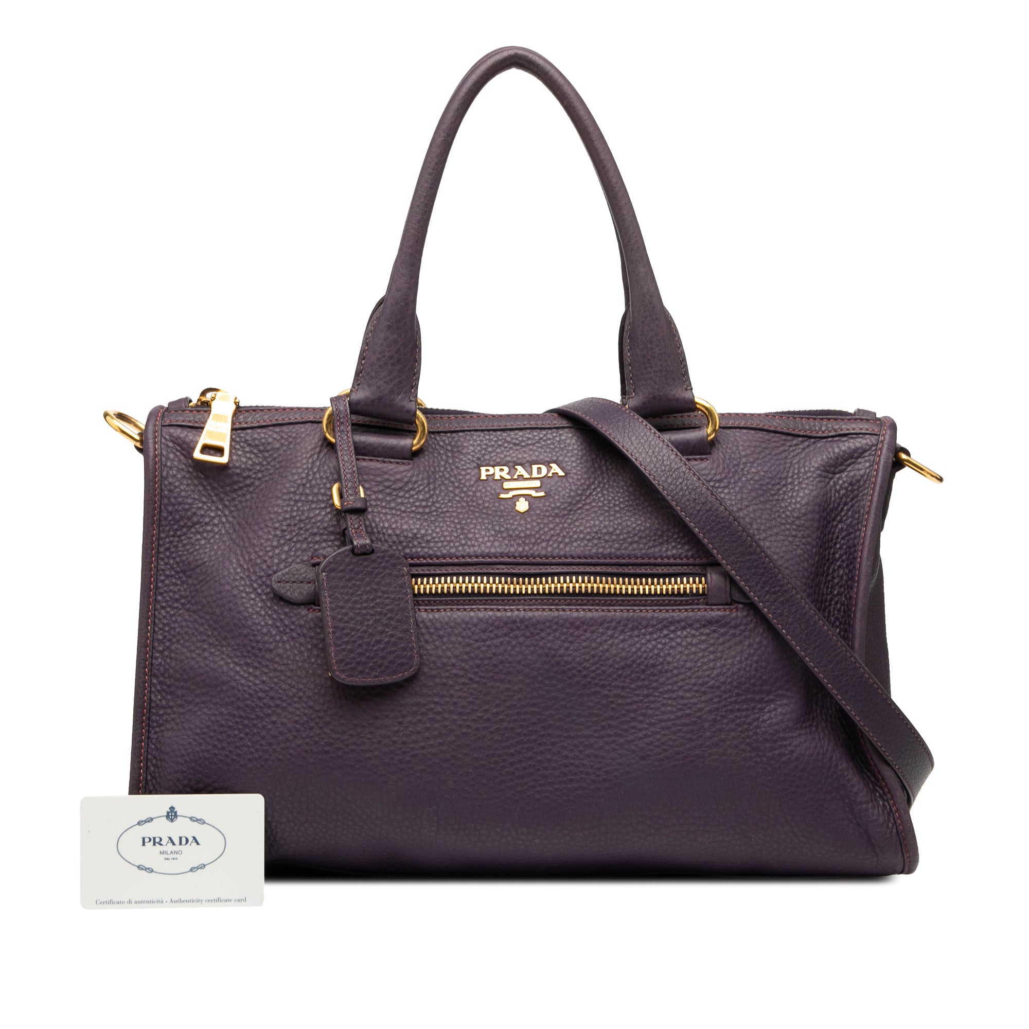 Vitello Daino Zip Top Satchel