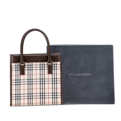 House Check Canvas Handbag