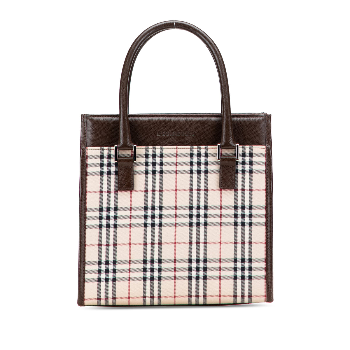 House Check Canvas Handbag