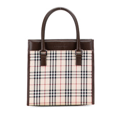 House Check Canvas Handbag