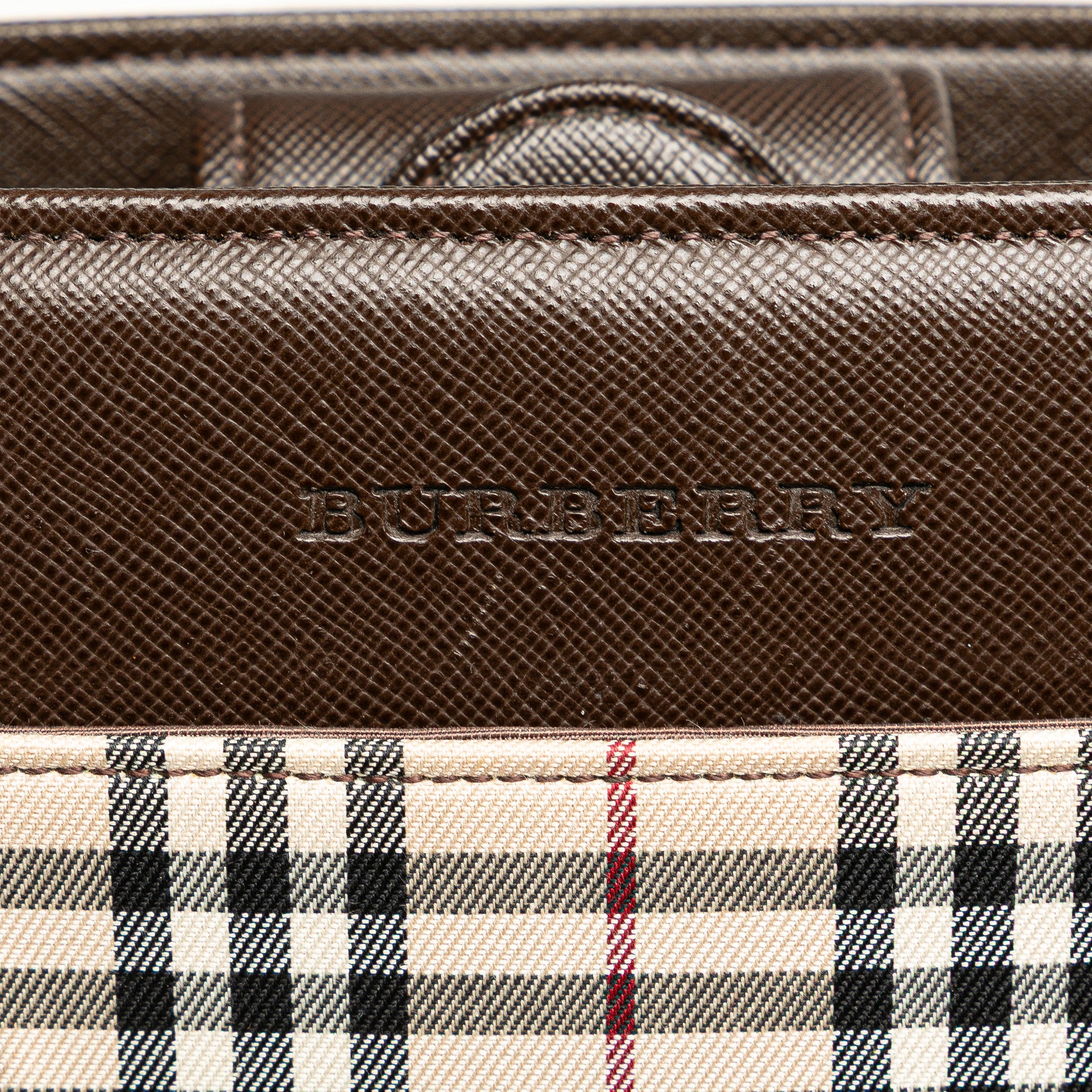 House Check Canvas Handbag