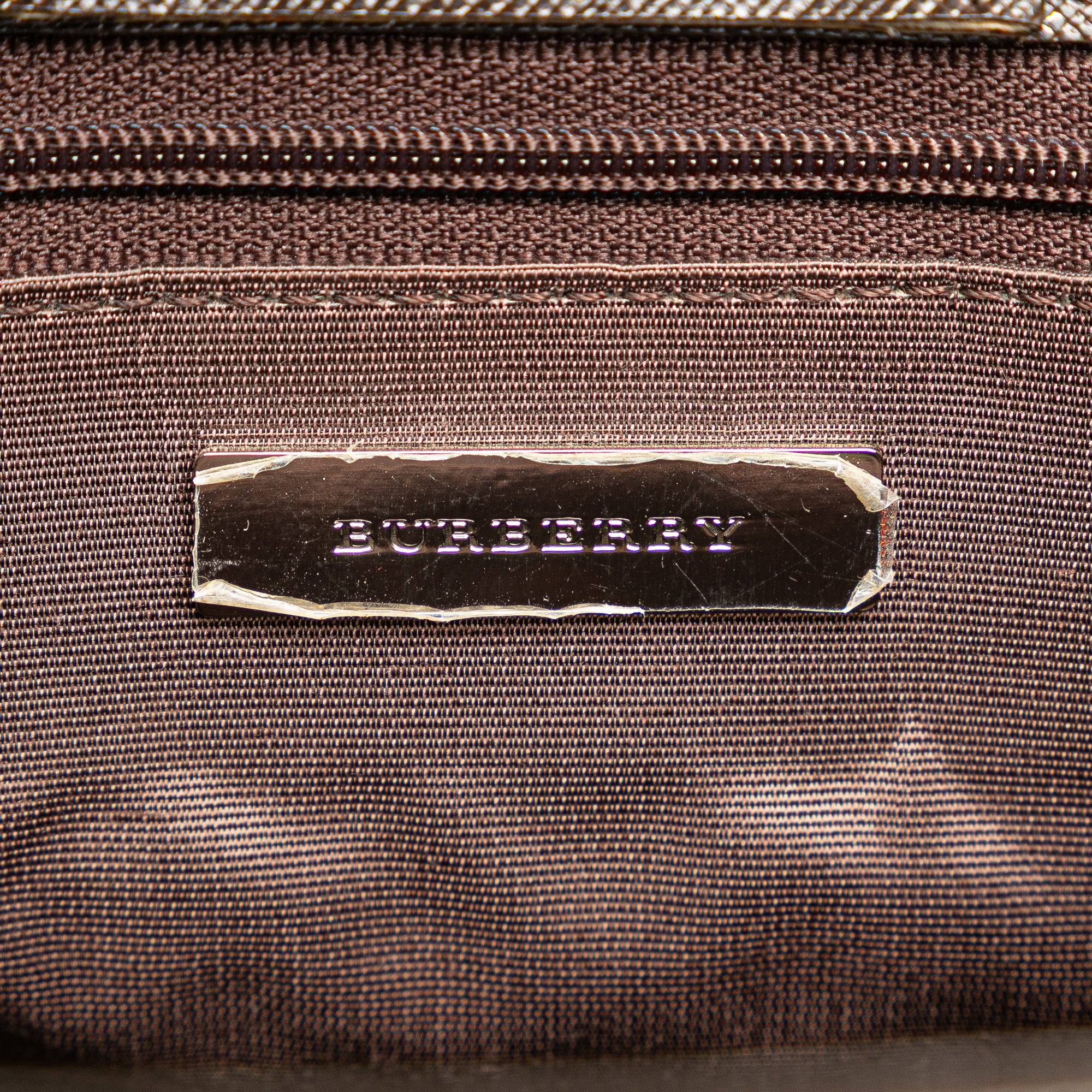 House Check Canvas Handbag
