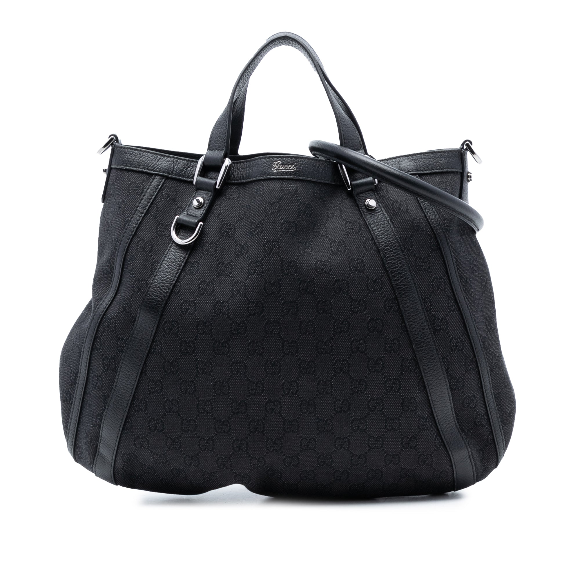 GG Denim Abbey D Ring Convertible Tote