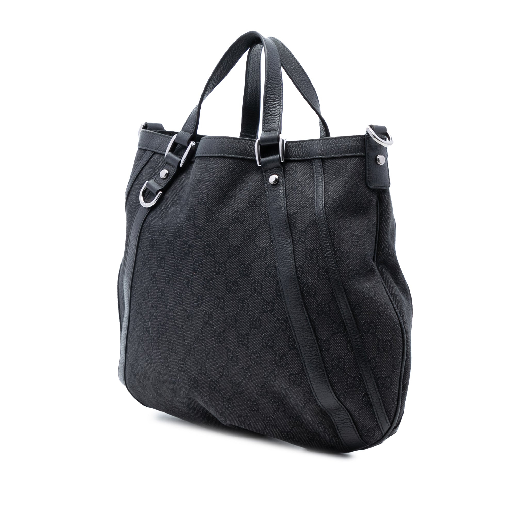 GG Denim Abbey D Ring Convertible Tote