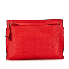 Embossed Anagram Repeat T Clutch