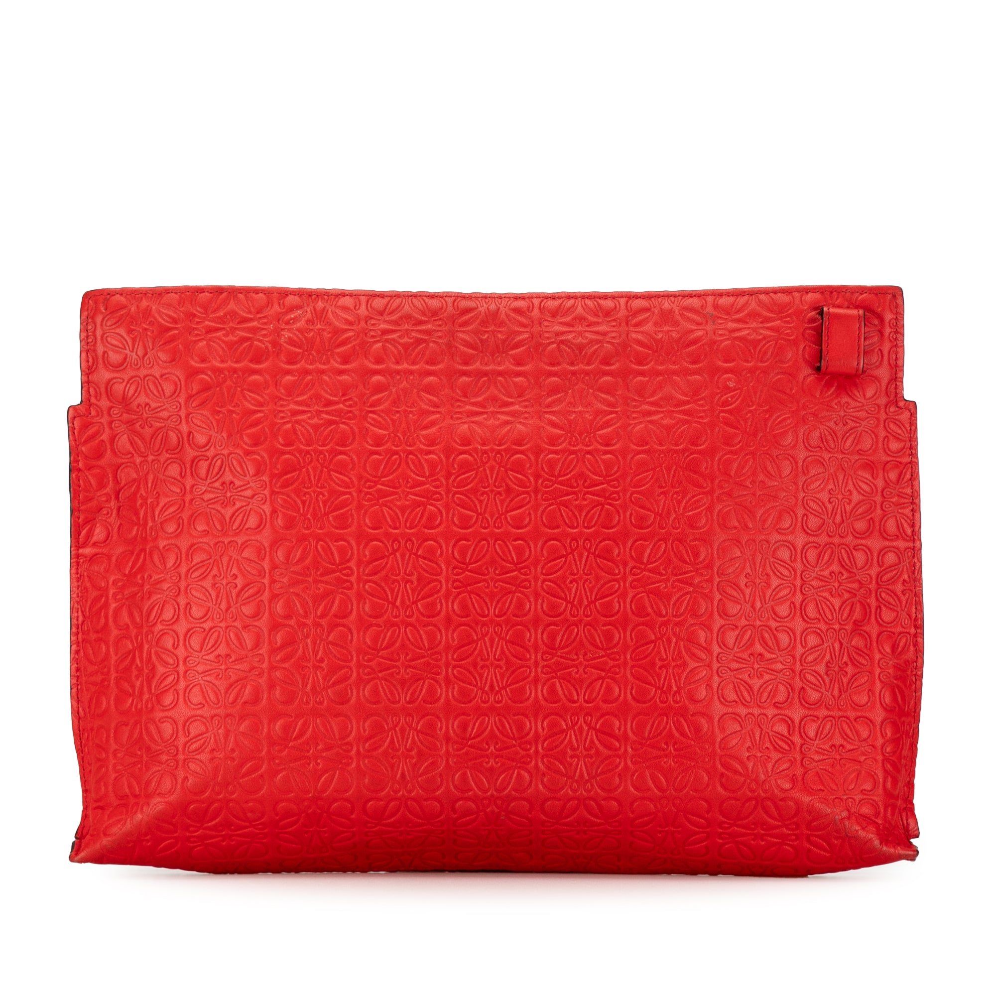 Embossed Anagram Repeat T Clutch