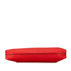 Embossed Anagram Repeat T Clutch