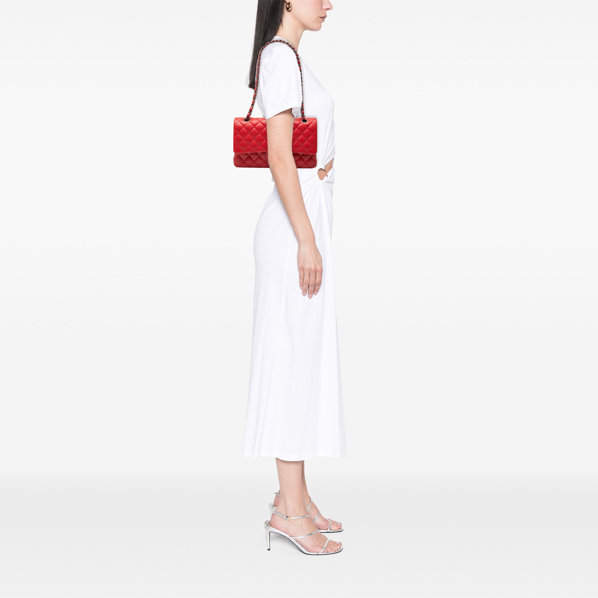 Medium Classic Caviar Double Flap