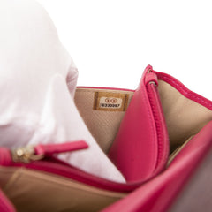 CC Embossed Lambskin Camellia Wallet On Chain