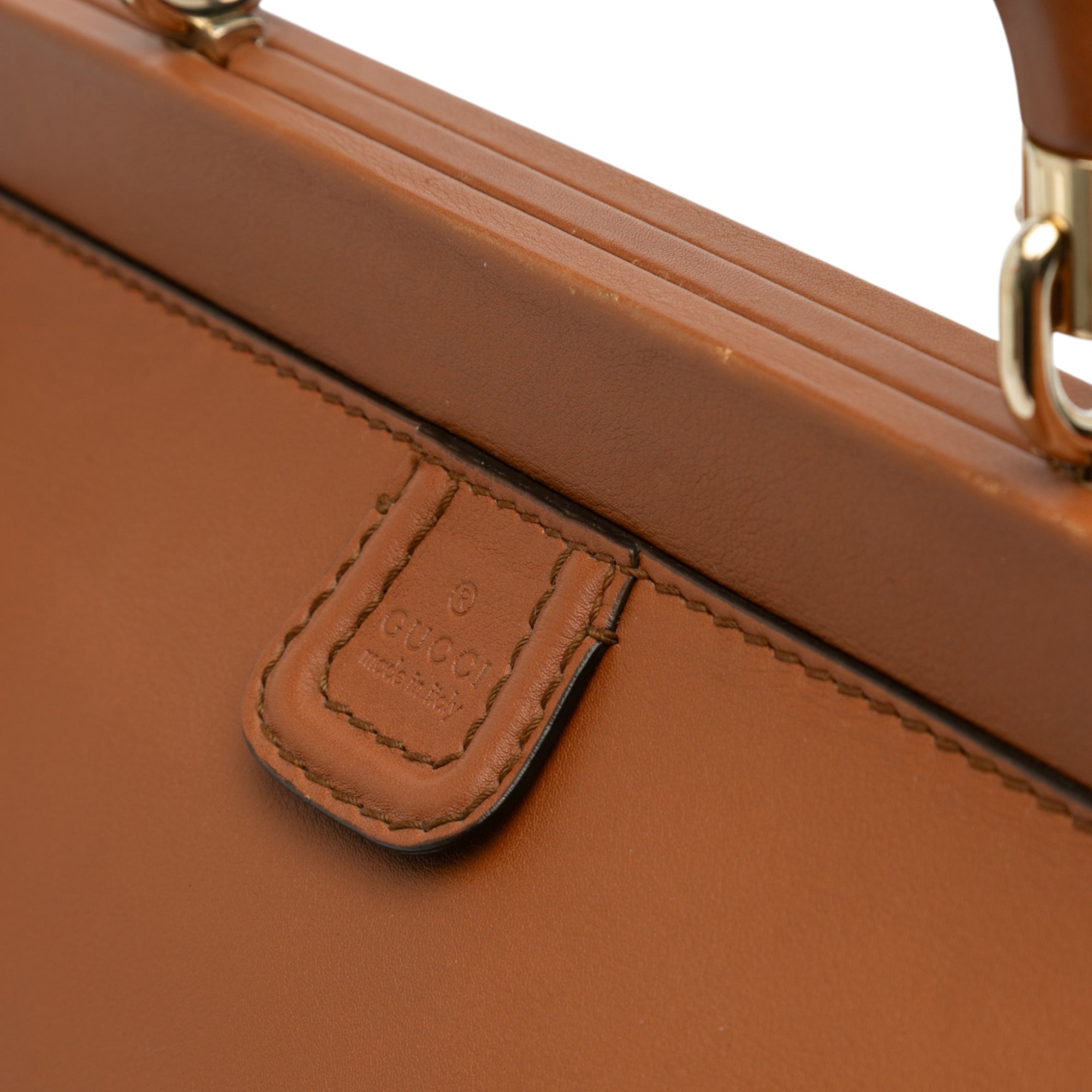 Medium Calfskin Bold Bamboo Top Handle