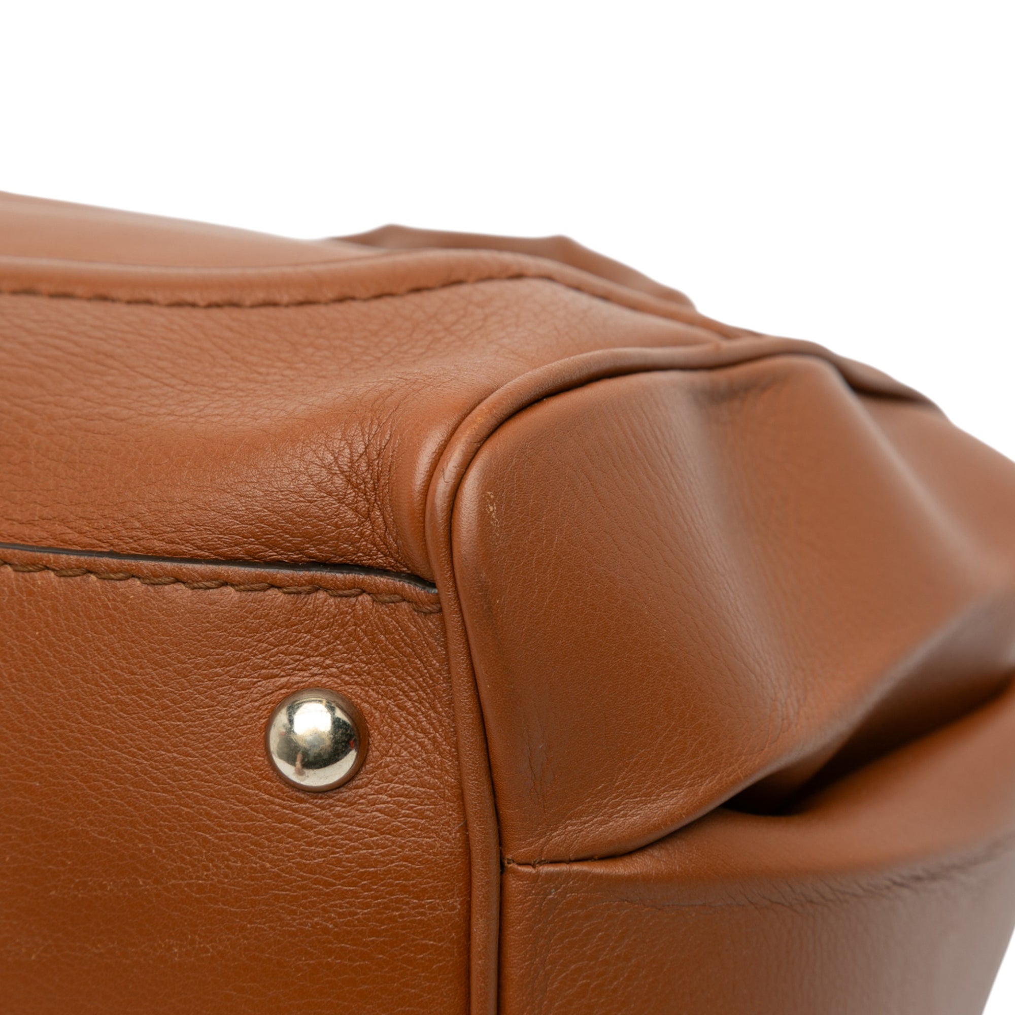 Medium Calfskin Bold Bamboo Top Handle