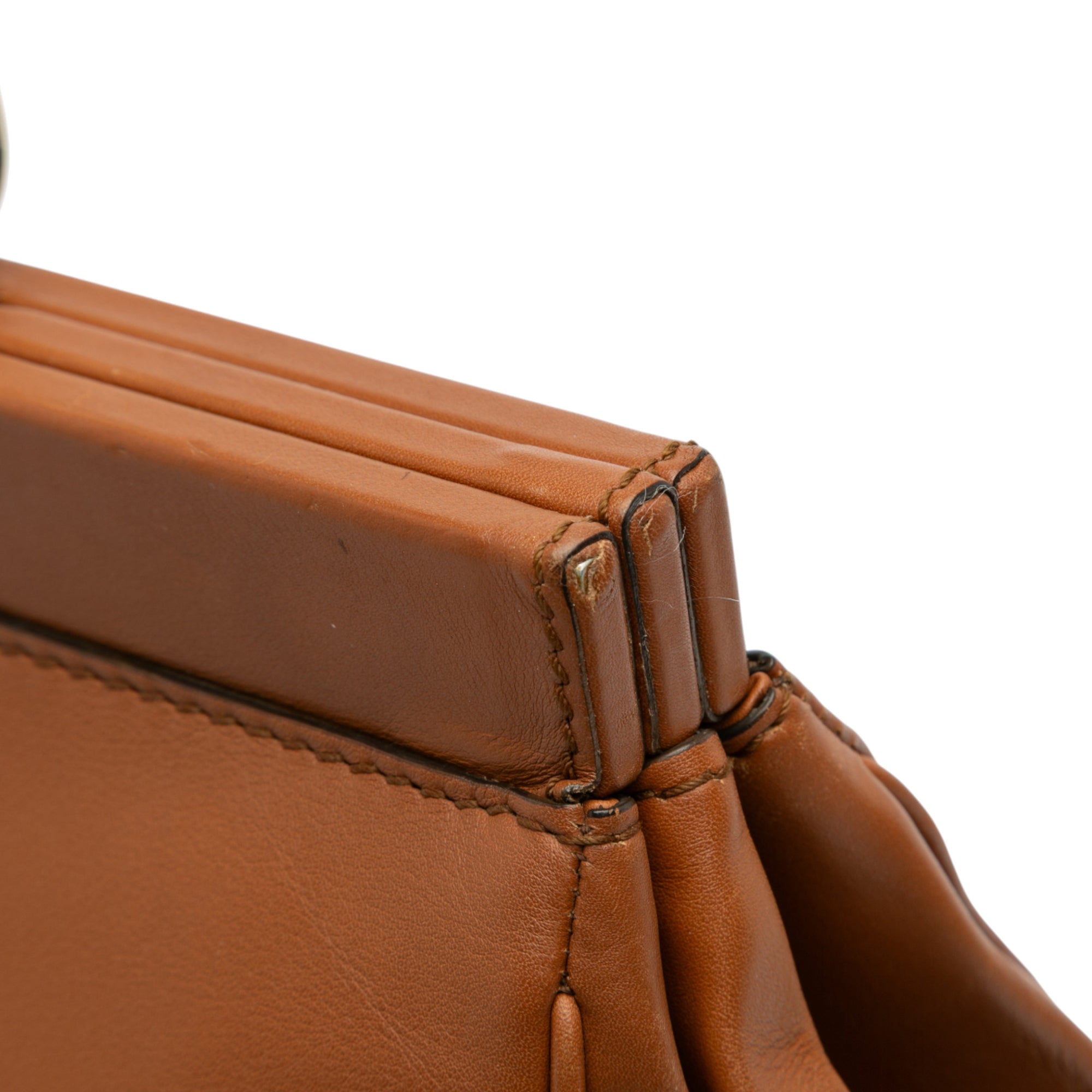 Medium Calfskin Bold Bamboo Top Handle