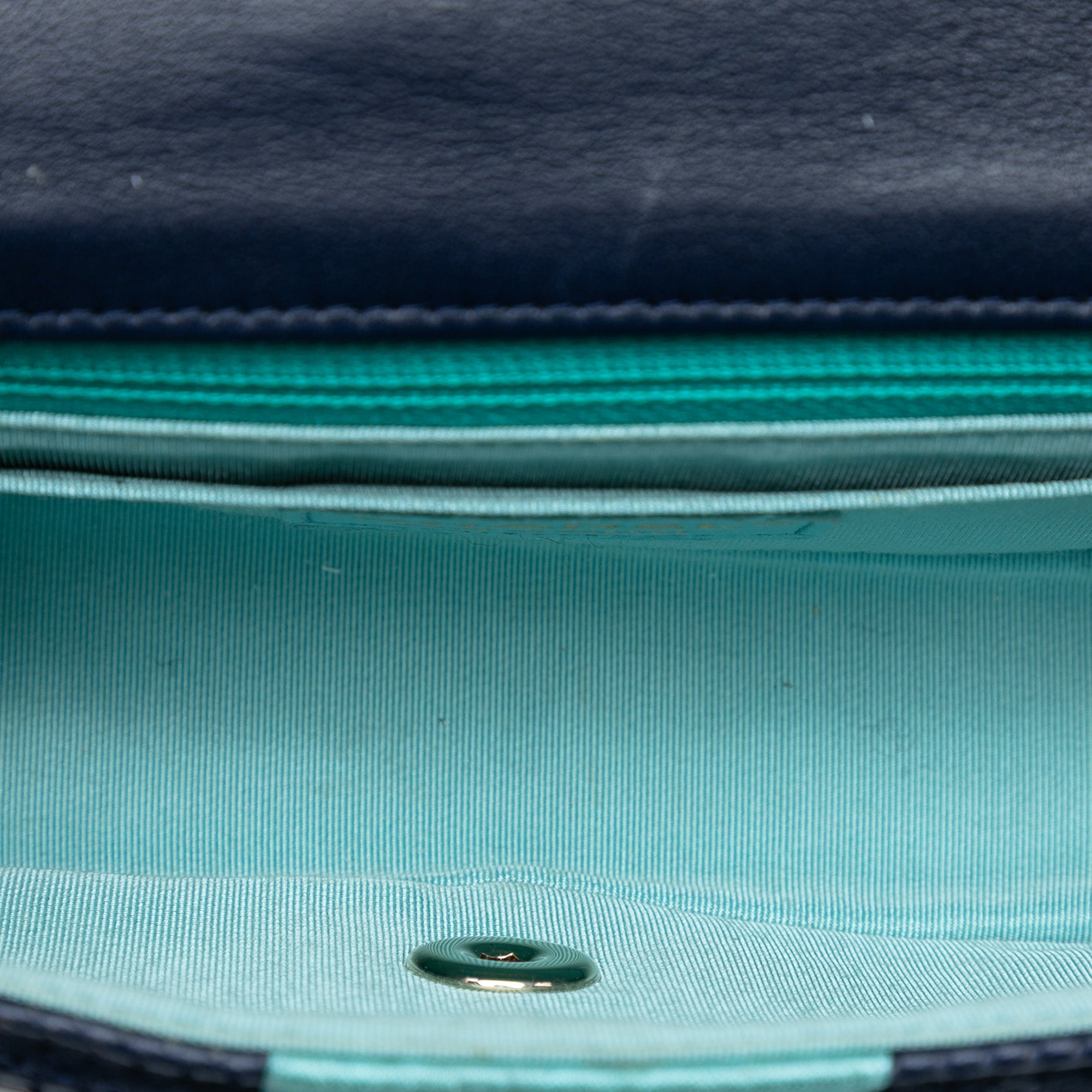 New Mini Pleated Perforated Lambskin Single Flap