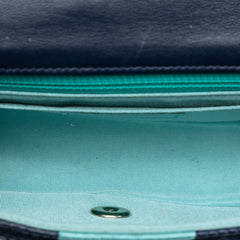 New Mini Pleated Perforated Lambskin Single Flap