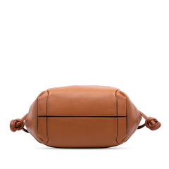 Small Leather Flamenco Knot Tote