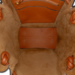 Small Leather Flamenco Knot Tote