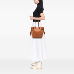 Small Leather Flamenco Knot Tote