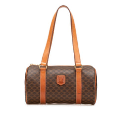 Macadam Coated Canvas Boston Bag