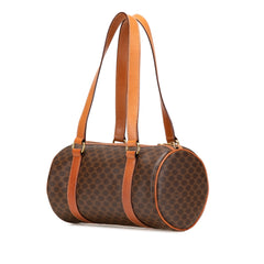 Macadam Coated Canvas Boston Bag
