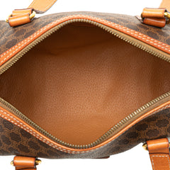 Macadam Coated Canvas Boston Bag