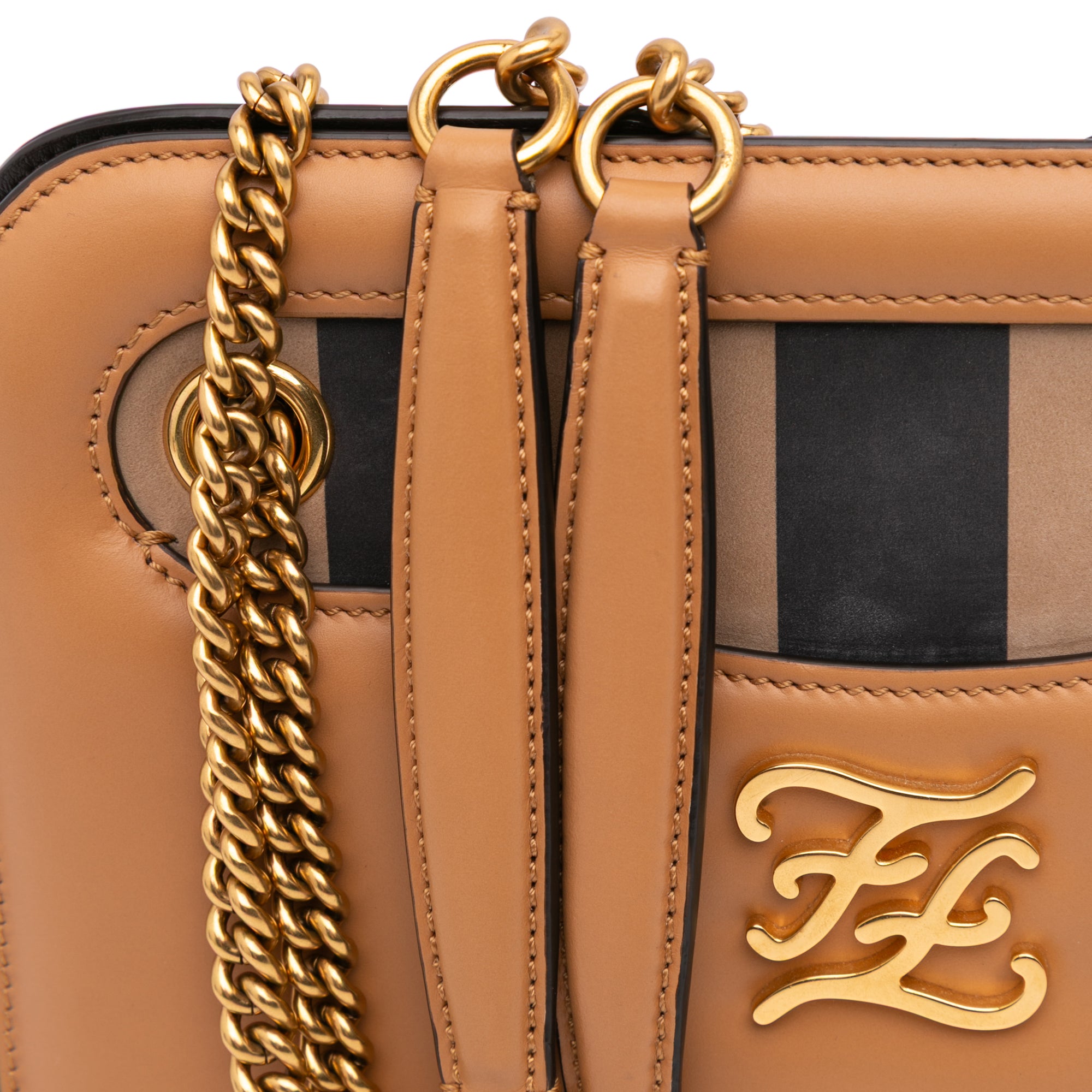 Calfskin Vitello King Nubuck Pequin Karligraphy Pocket Shoulder Bag