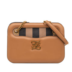 Calfskin Vitello King Nubuck Pequin Karligraphy Pocket Shoulder Bag
