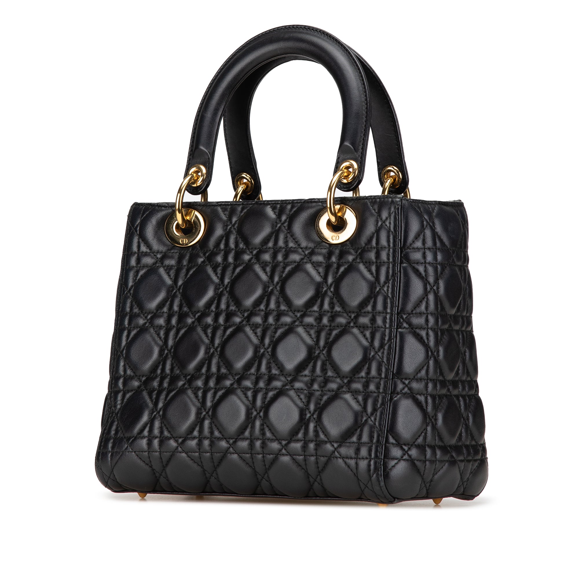 Medium Lambskin Cannage Lady Dior