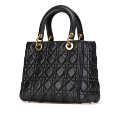 Medium Lambskin Cannage Lady Dior