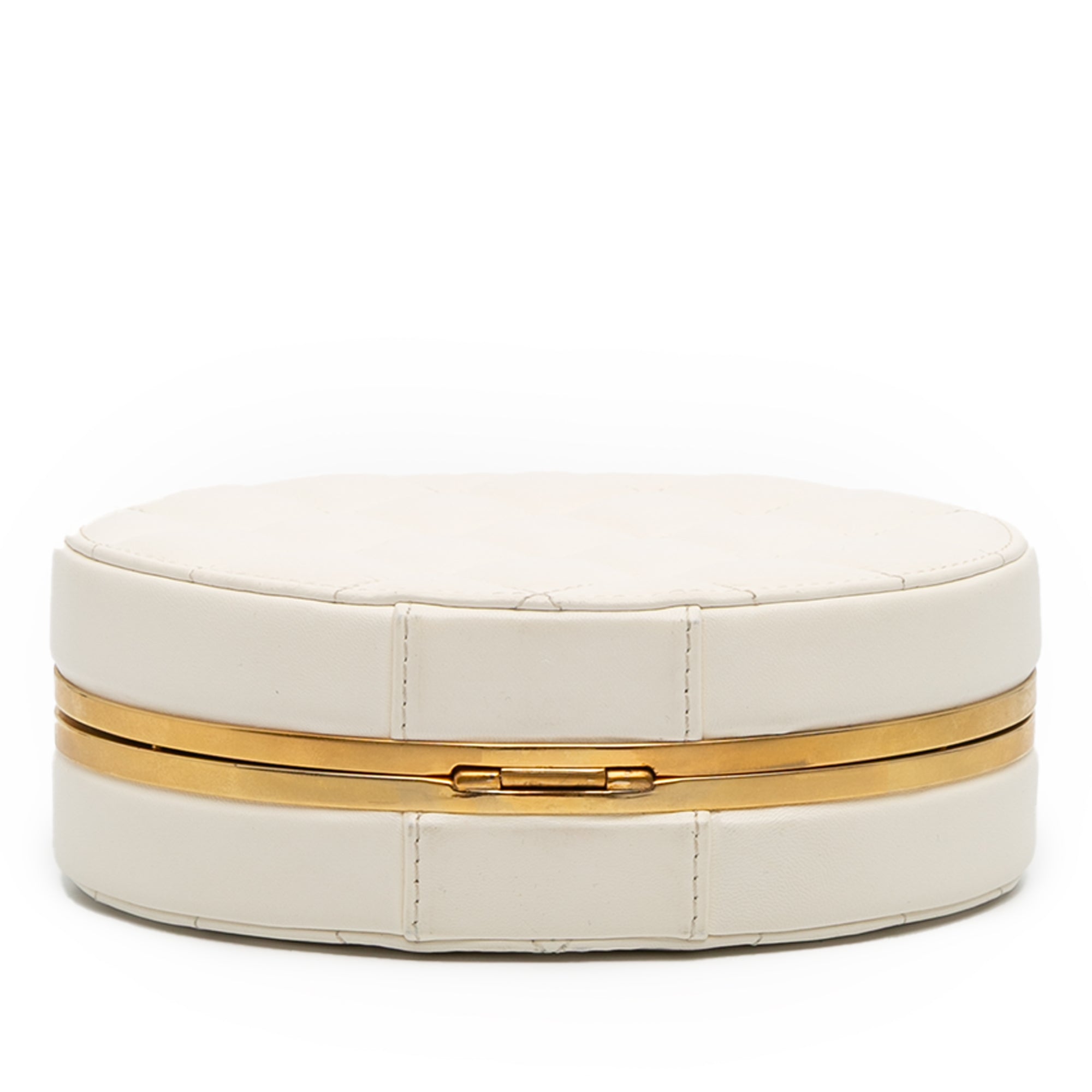 CC Quilted Lambskin Frame Vanity Case