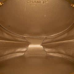 CC Quilted Lambskin Frame Vanity Case